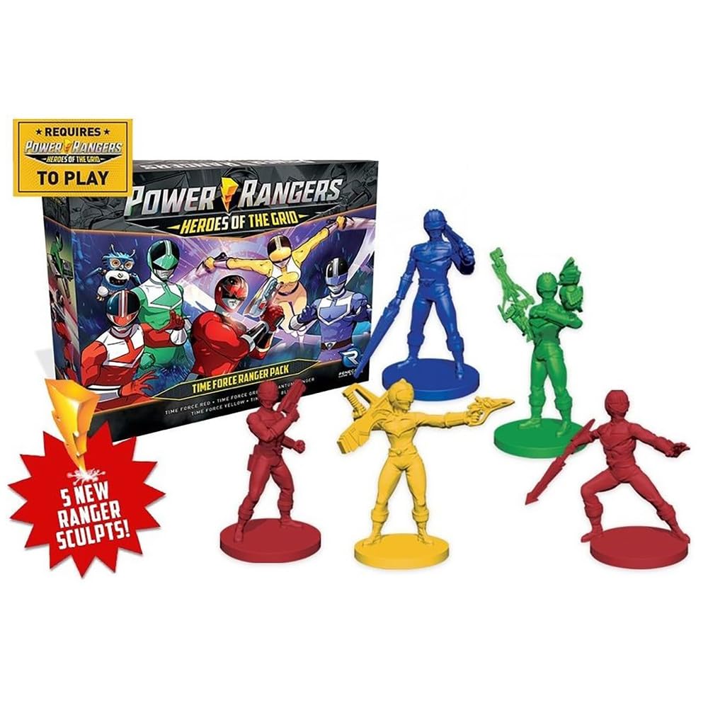 Renegade Game Studios Power Rangers Time Force Expansion for Heroes of The Grid Board Game, 2-5 Players, Ages 14+