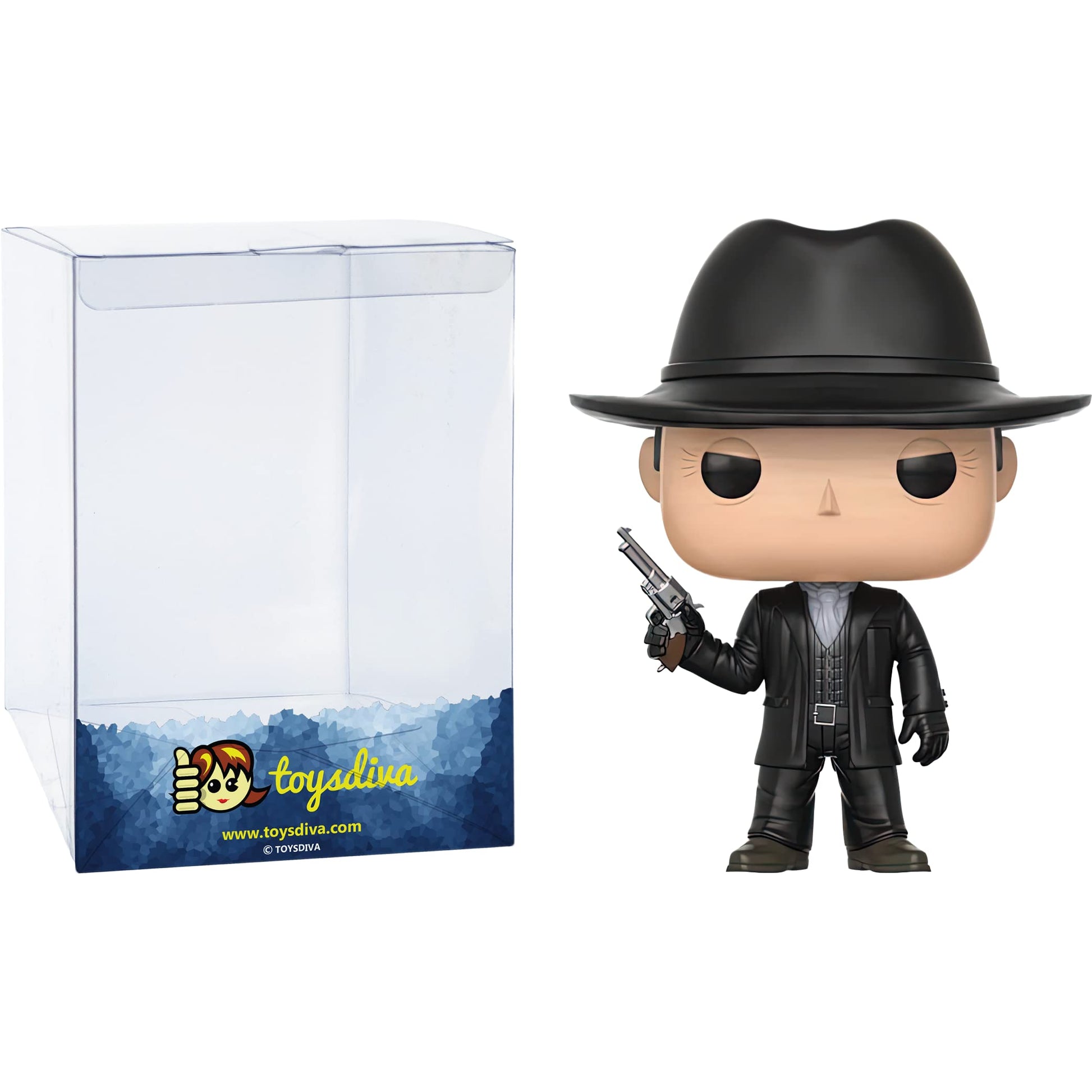 Funko The M a n in B l a c k : P o p ! TV Vinyl Figurine Bundle with 1 Compatible 'ToysDiva' Graphic Protector (459-13526 - B)