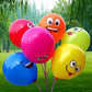 50 Ct 12 inches Smile Funny Face Balloons Cartoon Happy Birthday Party Fun Emotion Smiley Balloon Decorations (Multi Monster Balloons)