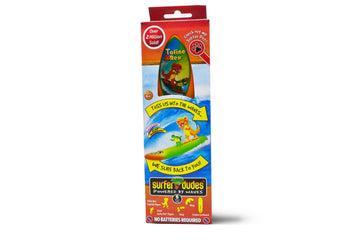 Surfer Dudes Legends & Surfer Pets Wave Powered Mini-Surfer, Pet and Surfboard Beach Toy - Tofino Rex and Coral