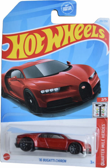 Hot Wheels '16 Bugatti Chiron, Quarter Mile Heroes 2/5 [red] 201/250