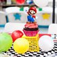 25Pcs Mario Cake Decorations with 24pcs Cupcake Toppers, 1pcs Big Cake Topper for Mario Birthday Party Supplies
