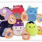 Squishmallow 5 Inch 2024 Halloween Squad A - Set of 6 (Mushroom, Cow, Cat, Monster, Pumpkin, Bat)