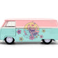 Jada Disney Stitch 1961 Volkswagen Bus, Pastel Pink/Blue Toys 36358-1/32 Scale Diecast Model Car