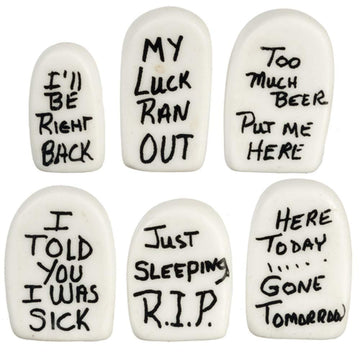 Dollhouse Miniature Tombstones