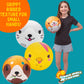 SCS Direct Playground Balls, 8.5 in Rubber Gaga Balls with Air Pump, 2 Pack