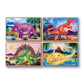 Melissa & Doug Dinosaurs 4-in-1 Wooden Jigsaw Puzzles in a Storage Box 48-Pieces (Item # FOURDINO)