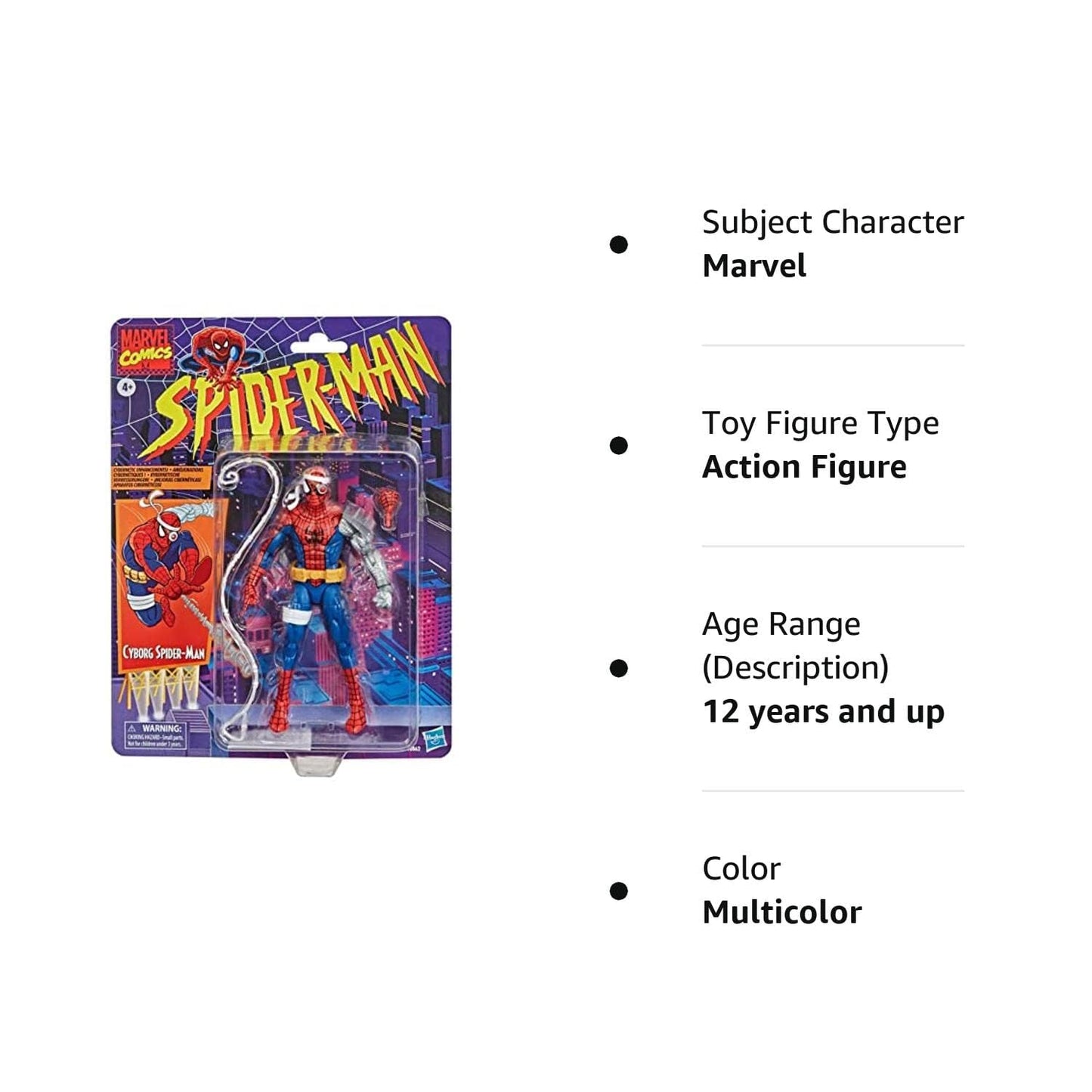 Marvel Legends Retro Vintage Collection 6" Figure Spider-Man & X-Men (Cyborg Spider-Man)