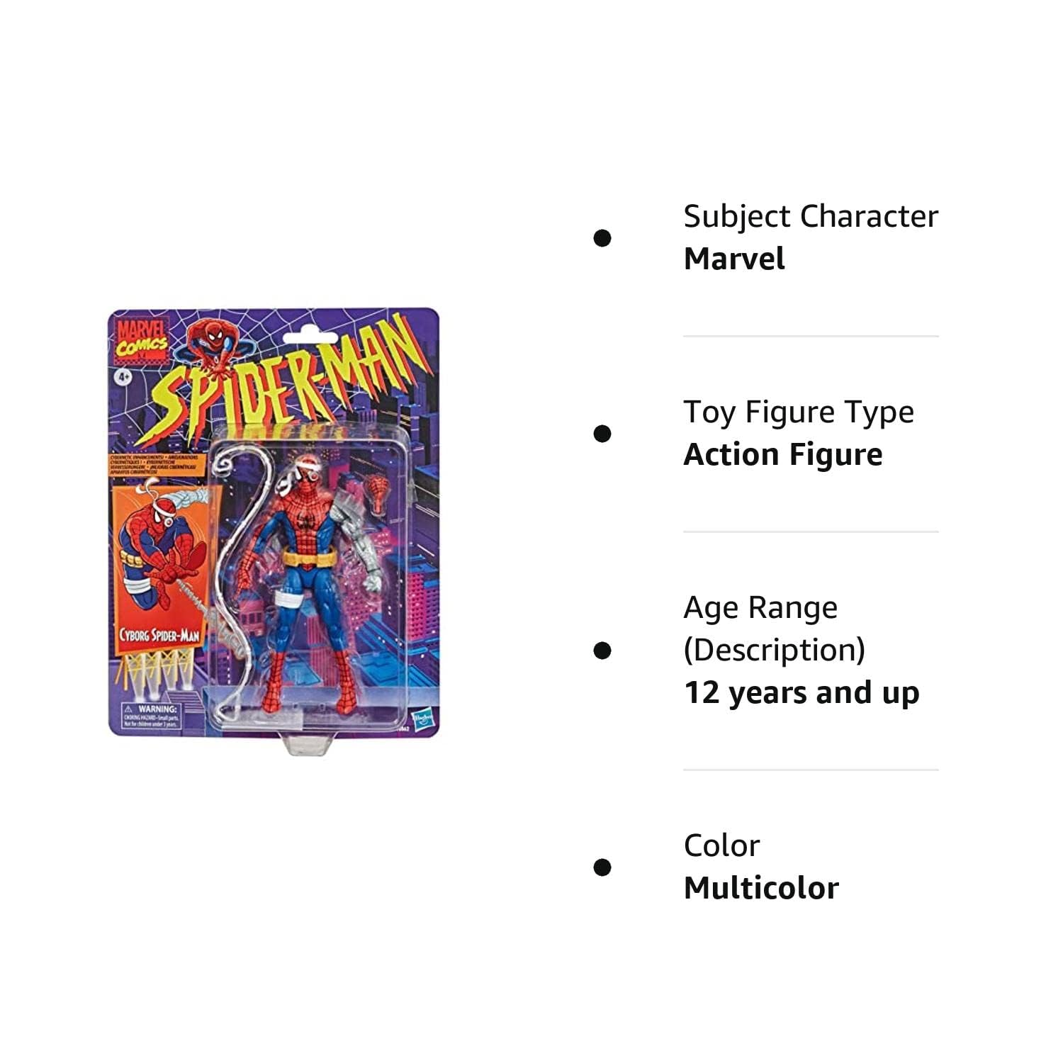 Marvel Legends Retro Vintage Collection 6" Figure Spider-Man & X-Men (Cyborg Spider-Man)