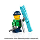 LEGO Holiday MiniFigure - Skier Boy with Winter Jacket (Skies and Poles)
