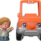Fisher-Price Little People Toddler Toy Help A Friend Pick Up Truck Orange Vehicle & Figure for Pretend Play Ages 1+ Years