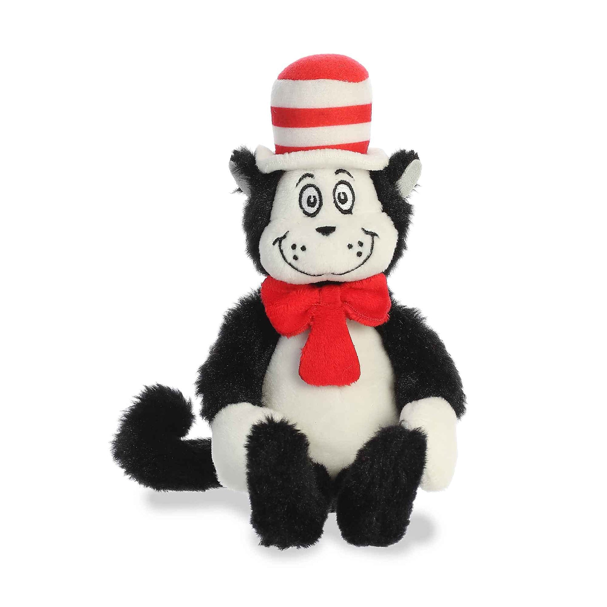 Aurora® Whimsical Dr. Seuss™ Shoulderkin™ Cat in The Hat Stuffed Animal - Officially Licensed Plush for Imaginative Play - Perfect for Kids and Adults