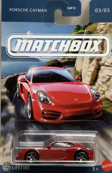 Matchbox Porsche Cayman [Red] 03/05, GGF12, 1:64 Scale Diecast Vehicle