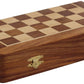 Magnetic Chess Set - 10" Folding Board - Premium Wood Staunton Chess with Built in Storage