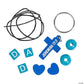 Fun Express Christian Father’s Day Beaded Keychain Craft Kit for Kids (Makes 12) - DIY Sunday School Faith Crafts Bulk Pack with Wooden Beads, Cross