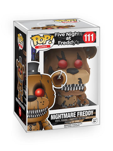 Funko Pop! FNAF: Five Nights at Freddy's - Nightmare Freddy Vinyl Figure Collectibles Bundled with Box Protector