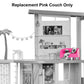 Replacement Part for Barbie Doll Dreamhouse Doll House Playset HMX10 - Replacement Pink Couch