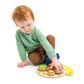 Tender Leaf Toys - Snail Whirls - 6 Removable Flowers Gears, Playset for Toddlers and Kids - Wooden Stacking, Multi-Color Flower Garden Beds