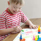 LECAMEBOR Finger Crayons, Non-Toxic Crayon for Kids Washable Palm-Grip Crayons 12 Colors Paint Crayon Sticks Stackable Toys for Boys and Girls