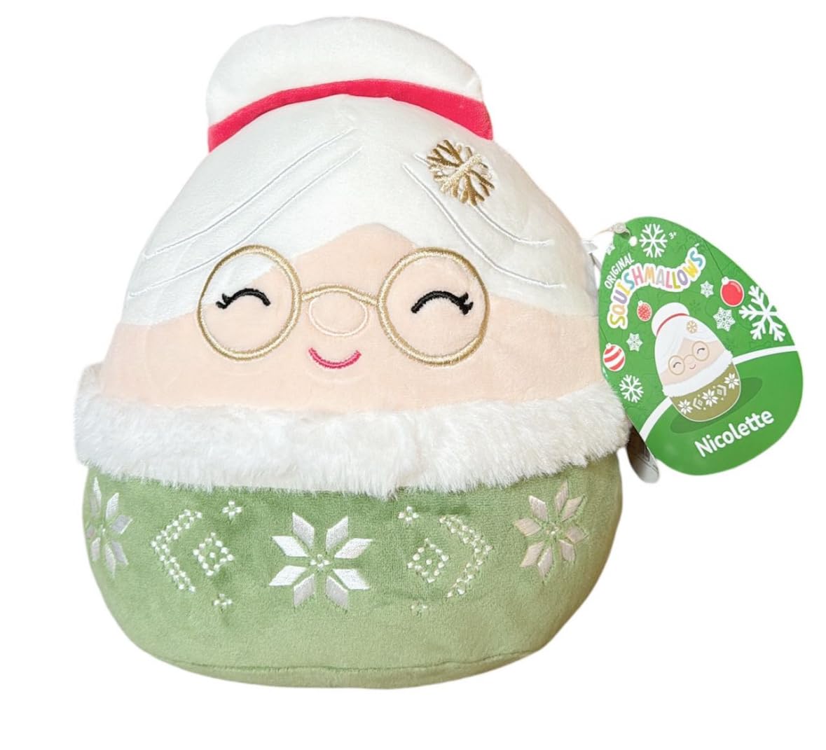 Squishmallows Officially Licensed Kellytoy B Christmas 2024 Squad Plush -Squishy Stuffed Animal Toy - Gift for Kids, Girls & Boys 8 Inch (Nicolette
