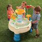 Little Tikes 0050743173752 Spiralin' Seas Water Table-Garden Game-Encourages Active and Imaginative Play-Includes 5 Balls and 1 Cup-for Toddlers from