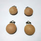 5pcs Natural Beech Wood Pacifier Clips Teething Grasping Toy Suspender Clips Charm Antique DIY Wooden Pacifier Chain Accessory (3.5cm/5pcs)