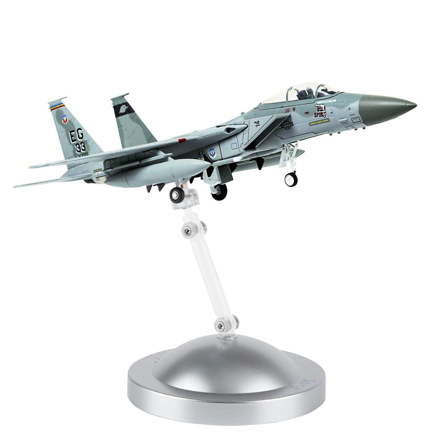 HANGHANG 1/100 Scale F-15 Eagle Fighter Attack Plane Metal Fighter Military Model Fairchild Republic Diecast Plane Model for Commemorate Collection or