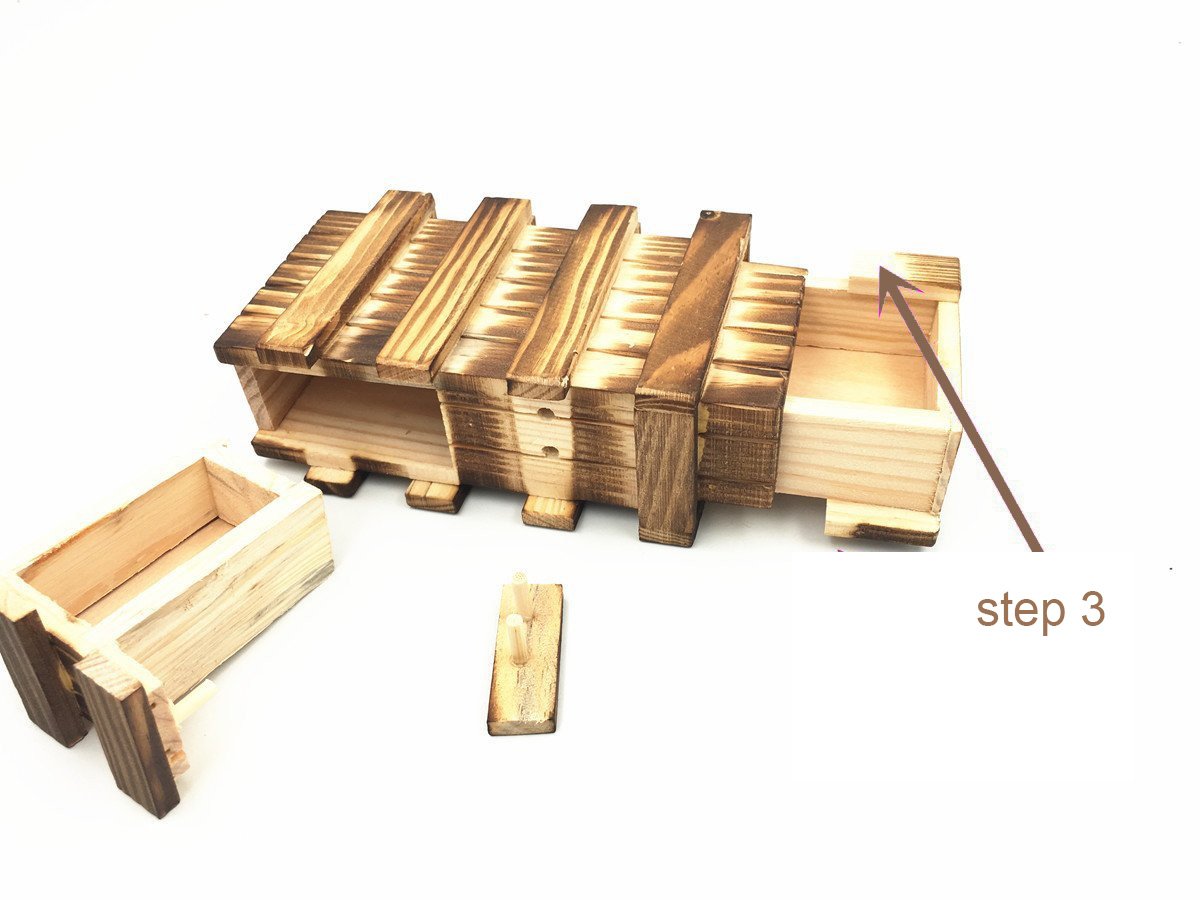 Money Holder Puzzle Box for Adults Brain Teaser Wooden Puzzle Box Difficult Magic Cube Game Box with Extra Secure Secret Drawer IQ Toys