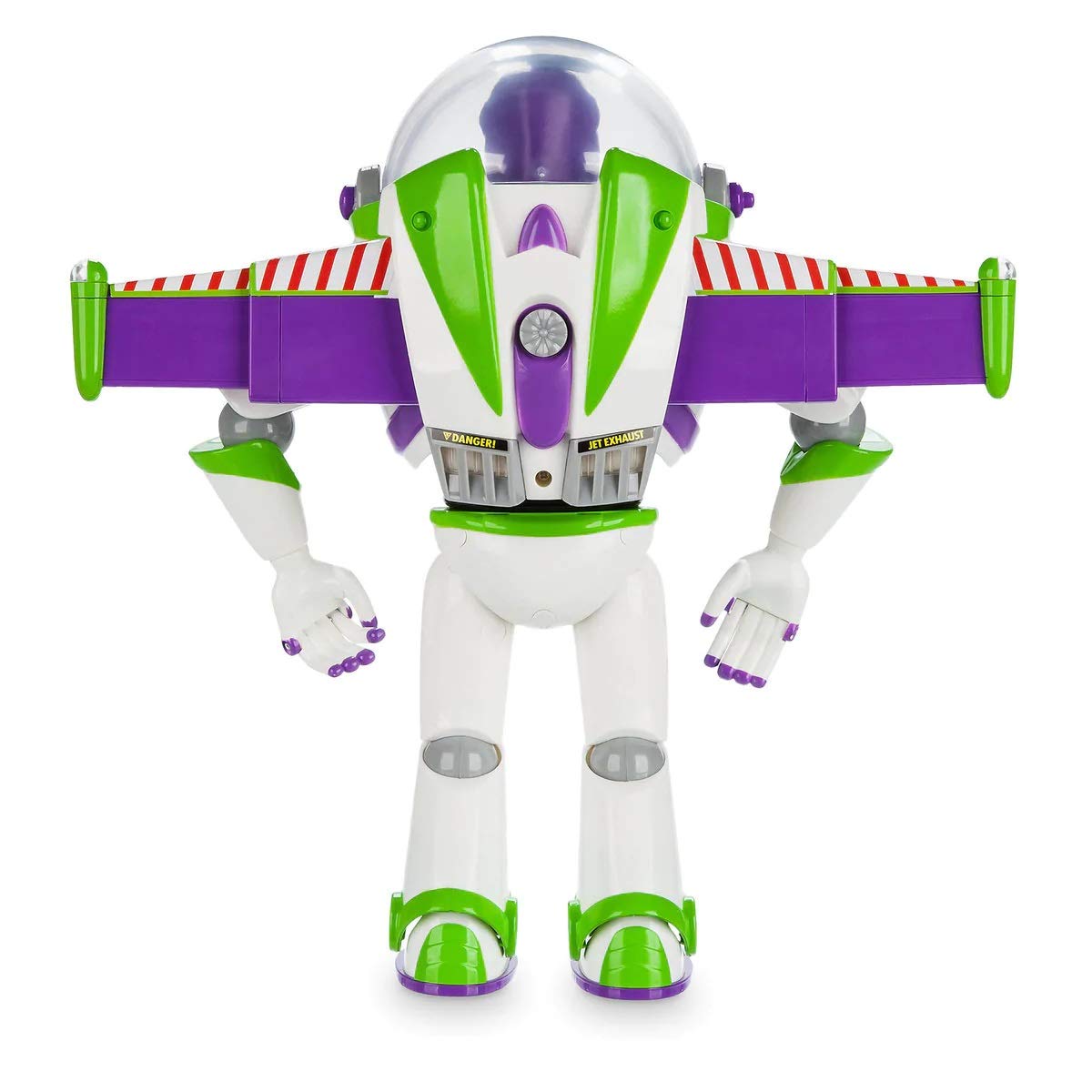 Disney Store Official Buzz Lightyear Interactive Talking Action Figure from Toy Story, Features 10+ English Phrases, Interacts with Other Figures and