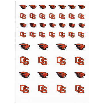 Oregon State Beavers Small Sticker Sheet - 2 Sheets