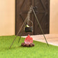 iLAND Dollhouse Accessories Figures Garden Miniatures of Camping Decor 1/12 Scale Accessories Camping Cake Topper Fake Campfire for Action Figure