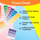 Fun Express Paint Chip Supply Strips - Perfect for Kids' Educational Activities, Arts and Crafts, and Creative Learning Projects - 800 Pieces