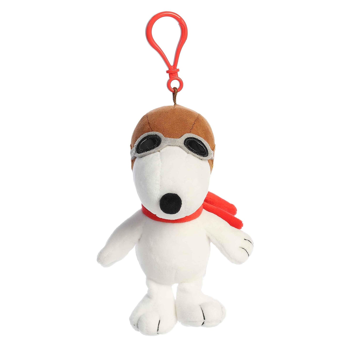 Aurora® Adorable Peanuts® Flying Ace Clip-On Stuffed Animal - Officially Licensed Toys for All Snoopy Fans - Nostalgic Gift for Adults and Birthday