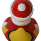 Santa Rubber Duck Bigger 5", Waddlers Brand, Rubber Ducky Christmas Stocking Stuffer, for All Ages