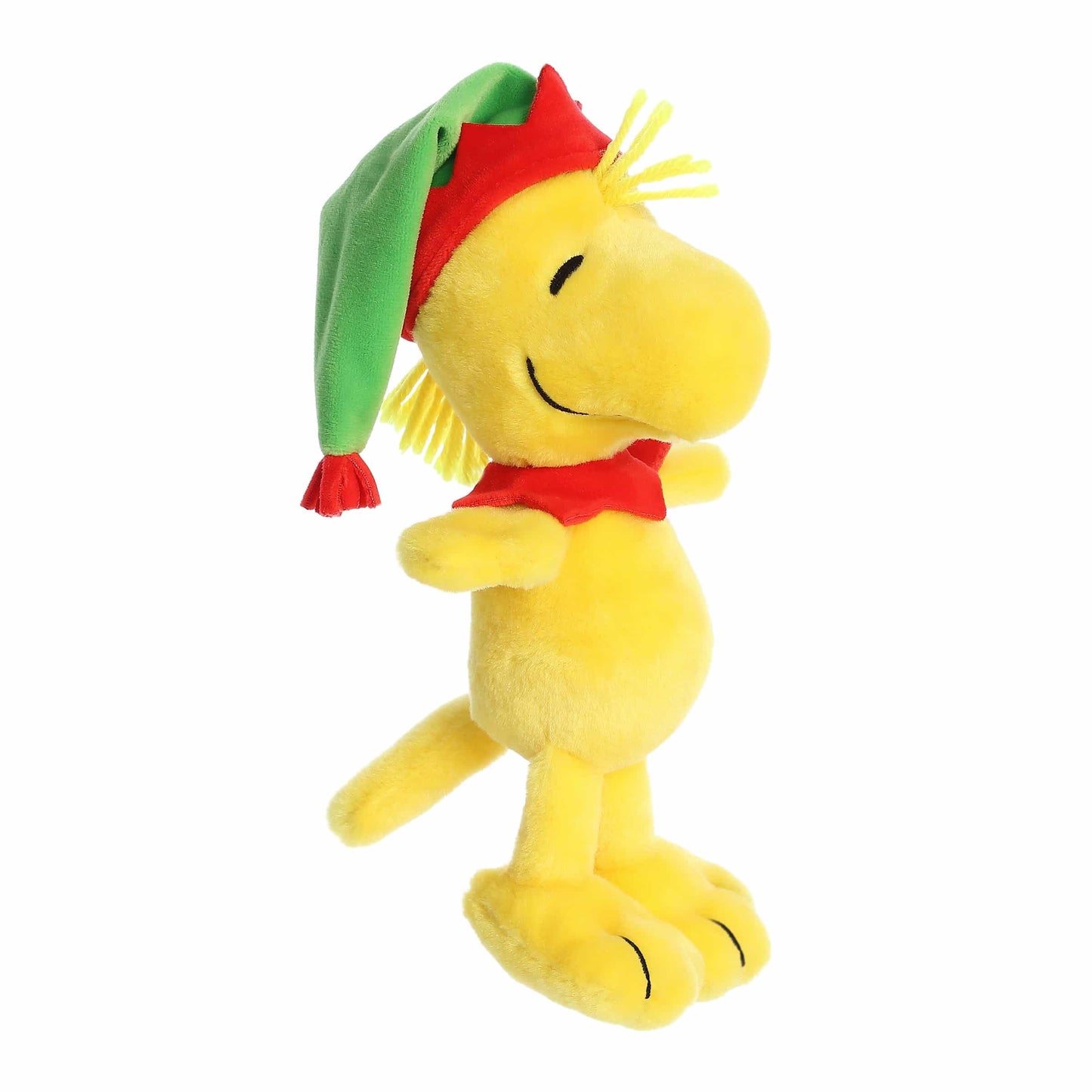 Aurora® Festive Peanuts® Elf Woodstock Stuffed Animal - Officially Licensed Toys for All Snoopy Fans - Perfect for Holiday Decorations or Gifts