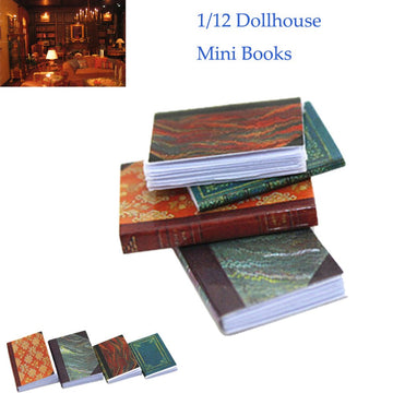 SXFSE Dollhouse Decoration Accessories, 1/12 Miniature Scene Model Dollhouse Accessories Mini Book Paper Notebook Gift
