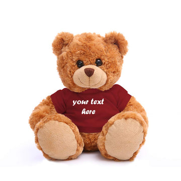 Plushland Teddy Bear 11 Inch, Stuffed Animal Personalized Gift - Great Present for Mothers Day, Valentine Day, Graduation, Birthday,Anniversary, get