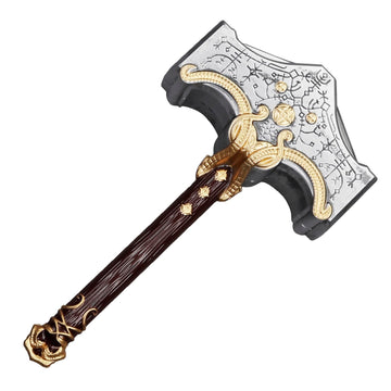 Munetoshi 19” Foam GoW Mjolnir Thor Hammer Aesir Norse God Video Game Fantasy Cosplay Prop
