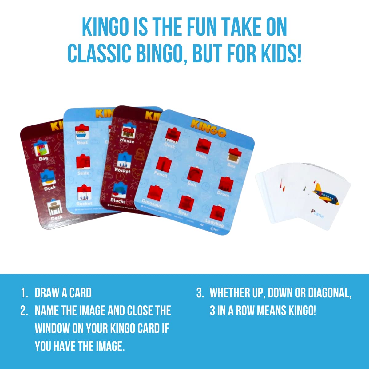 Regal Games Kingo Sight Words Edition Bingo Game - Educational Board Game for Preschool & Kindergarten - Fun Phonics & Vocabulary Builder for Home