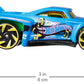 Hot Wheels Toy Car & Truck, Super Rigs 1:64 Scale Race Car & Matching Semi Truck Transporter (Styles May Vary)
