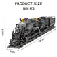 Fucellveca Big Boy Steam Train Model Kit, BIGBOY Locomotive Train Building Blocks Set with Train Tracks Display Set for Teenagers and Adults (1608