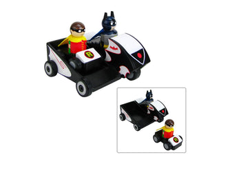 Pin Mates Batman Classic TV Series Batcycle with Batman and Robin Wooden Collectible Set - Convention Exclusive