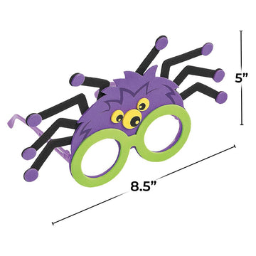 Spider Foam & Plastic Kids Glasses Craft Kit - Crafts for Kids and Fun Home Activities