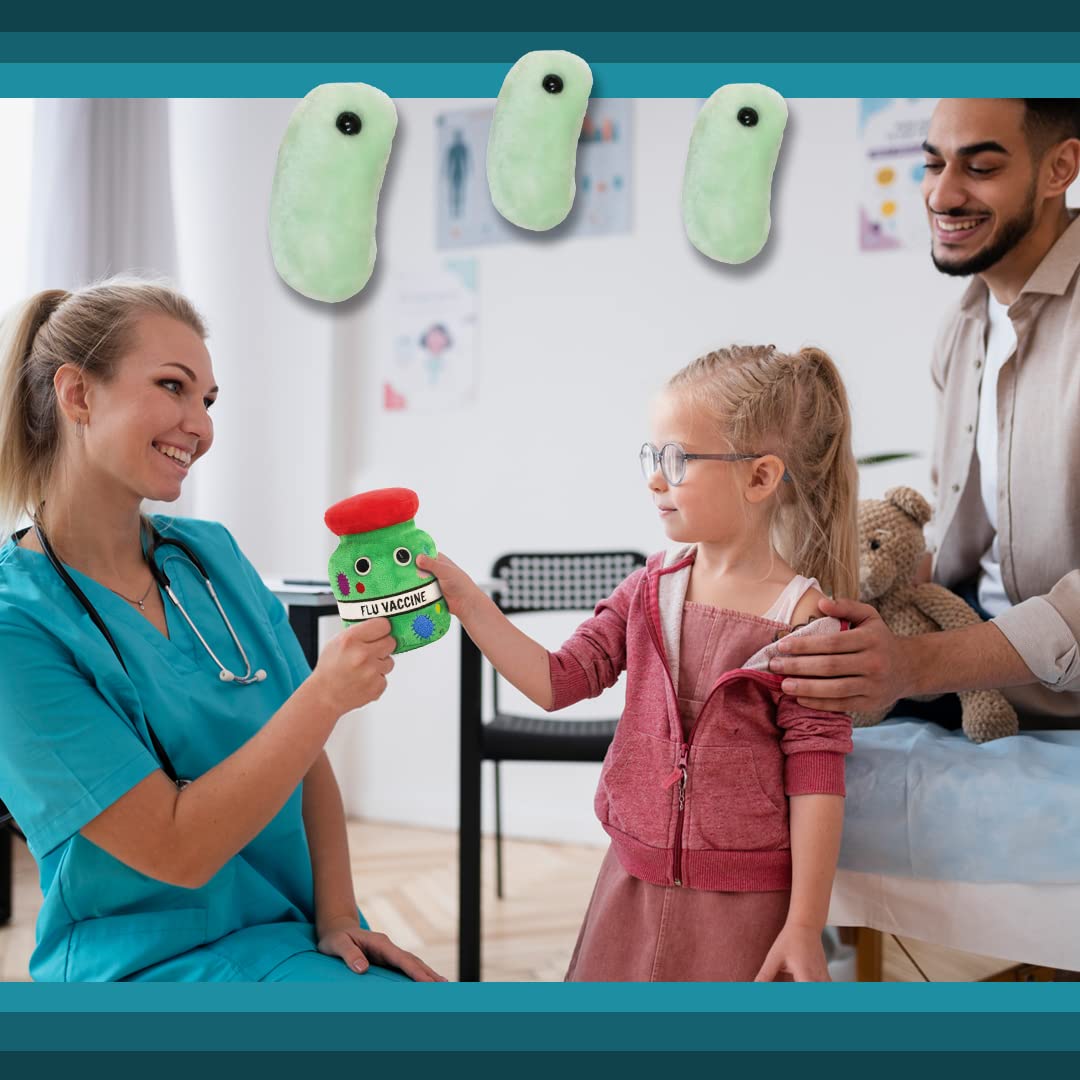 GIANTmicrobes Flu Plush -Learn About Your Respiratory System with This Fun get Well Gift for Friends, Family, Students, Doctors, Nurses and Scientists