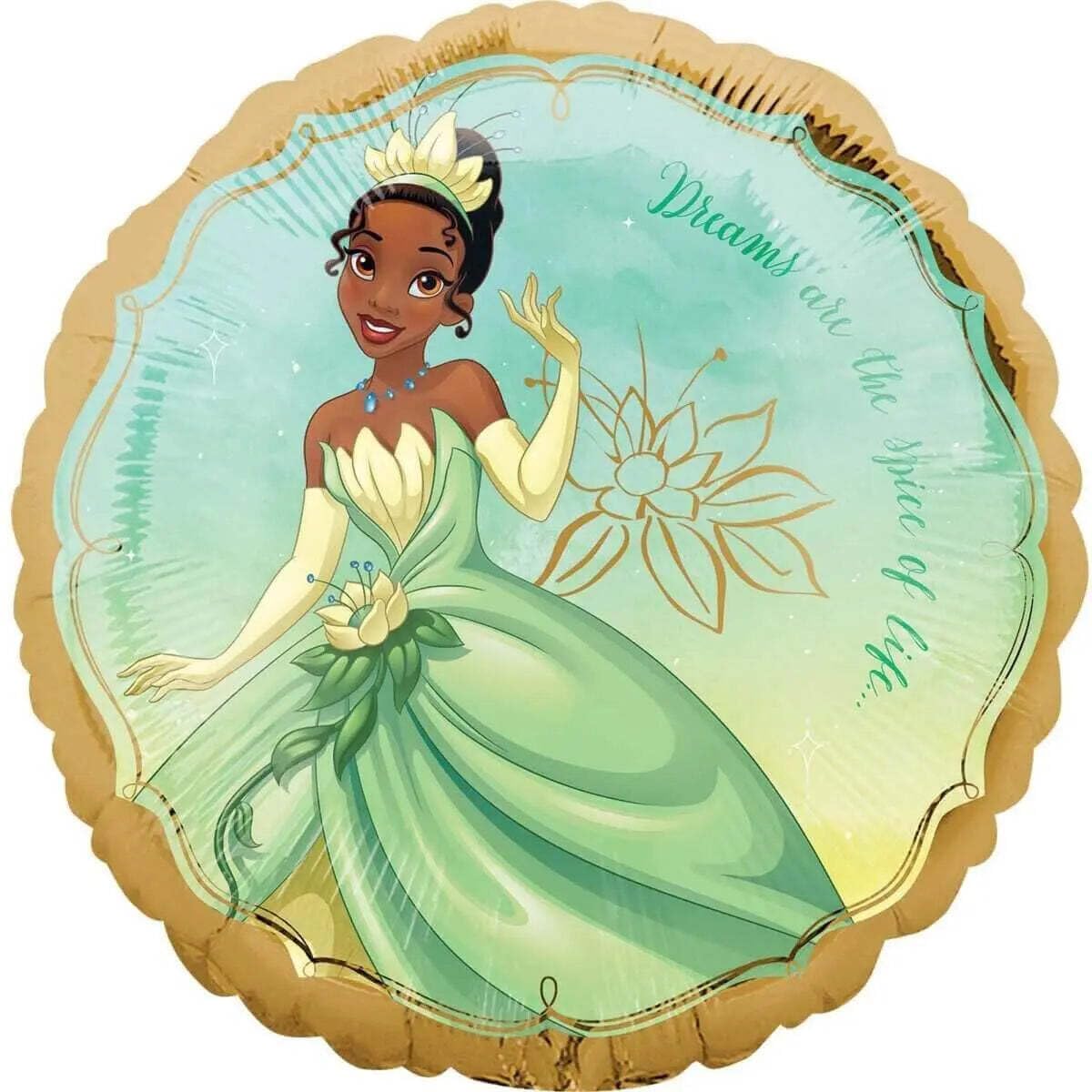 Instaballoons Tiana Once Upon A Time Mylar Party Foil Balloon, 17", Multicolor, (39805)
