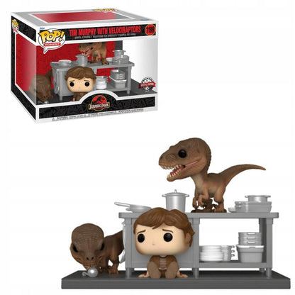 Tim Murphy with Velociraptors