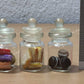 3pc Miniature Cookie Cake Food Candy Dollhouse Cake in Clear Glass Mini Bottle fruit Food #MF011