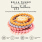 Bella Tunno Happy Teether for Girls - Soft & Easy Grip Teething Ring Perfect for Babies and Teething Toys to Help Soothe Gums, Non-Toxic, Little Sis