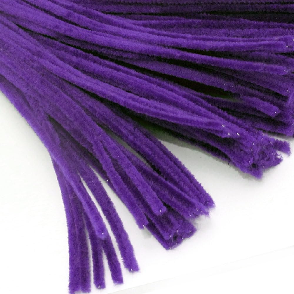The Crafts Outlet Chenille Stems, Pipe Cleaner, 20-inch (50-cm), 50-pc, Royal Blue