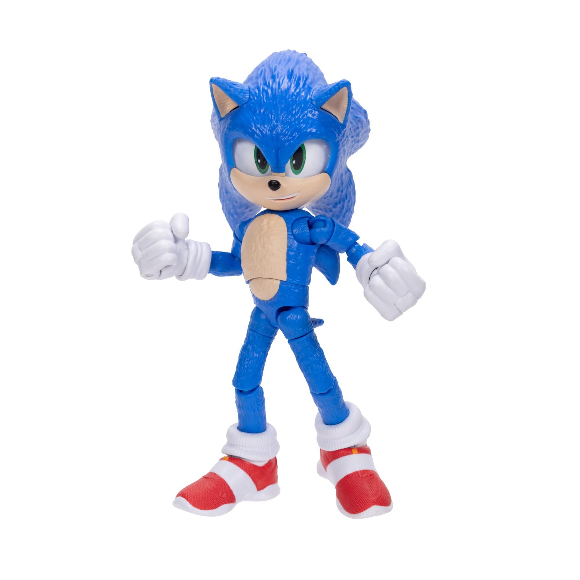 Sonic The Hedgehog 3 Movie 5-InchAction Figure 4-Pack, Articulated Figures from Jakks Pacific's Wave 1 Include Sonic The Hedgehog, Shadow, Tails,